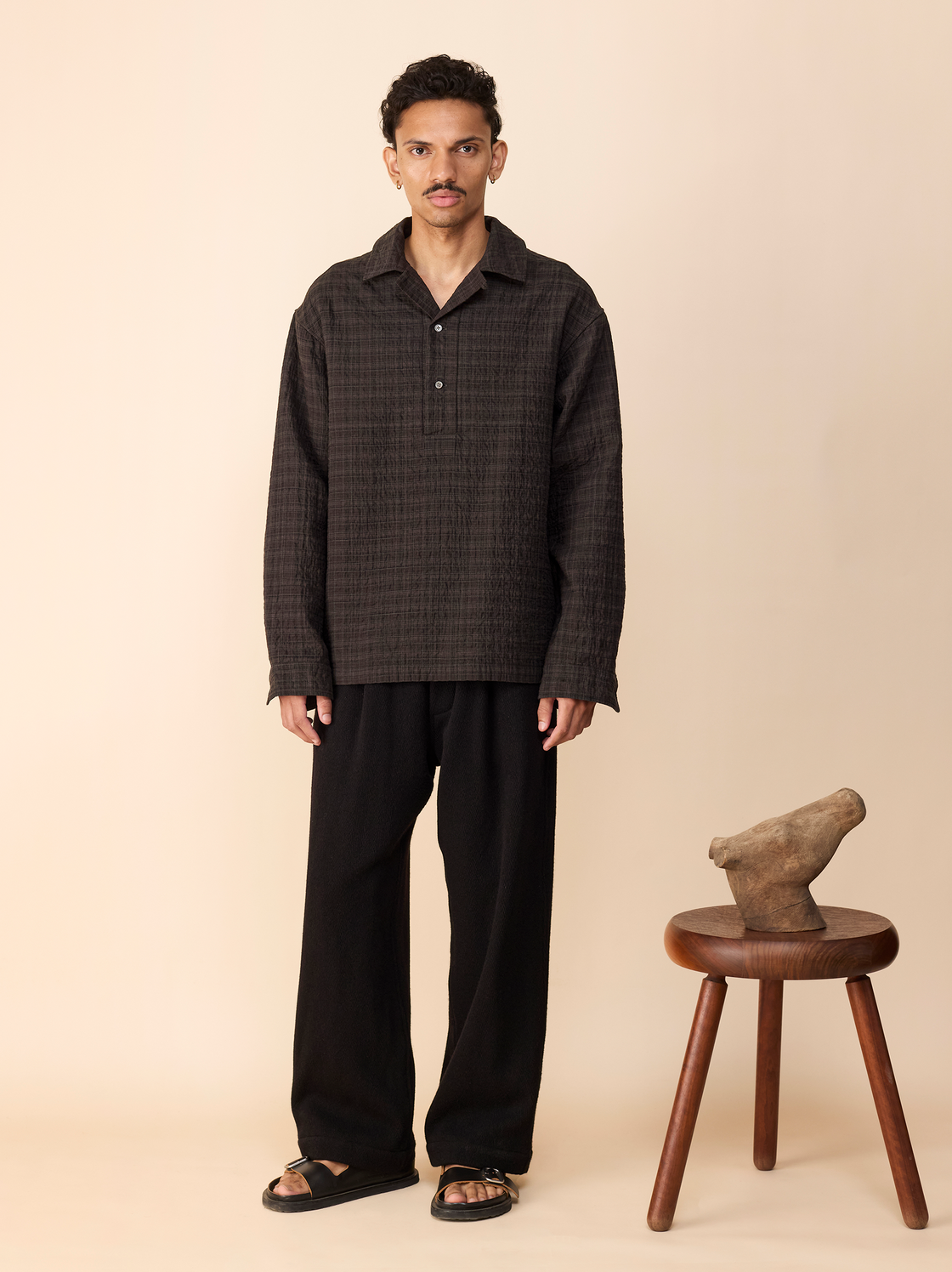 IT.024.15.128 PADDED FRONT PLACKET SHIRT