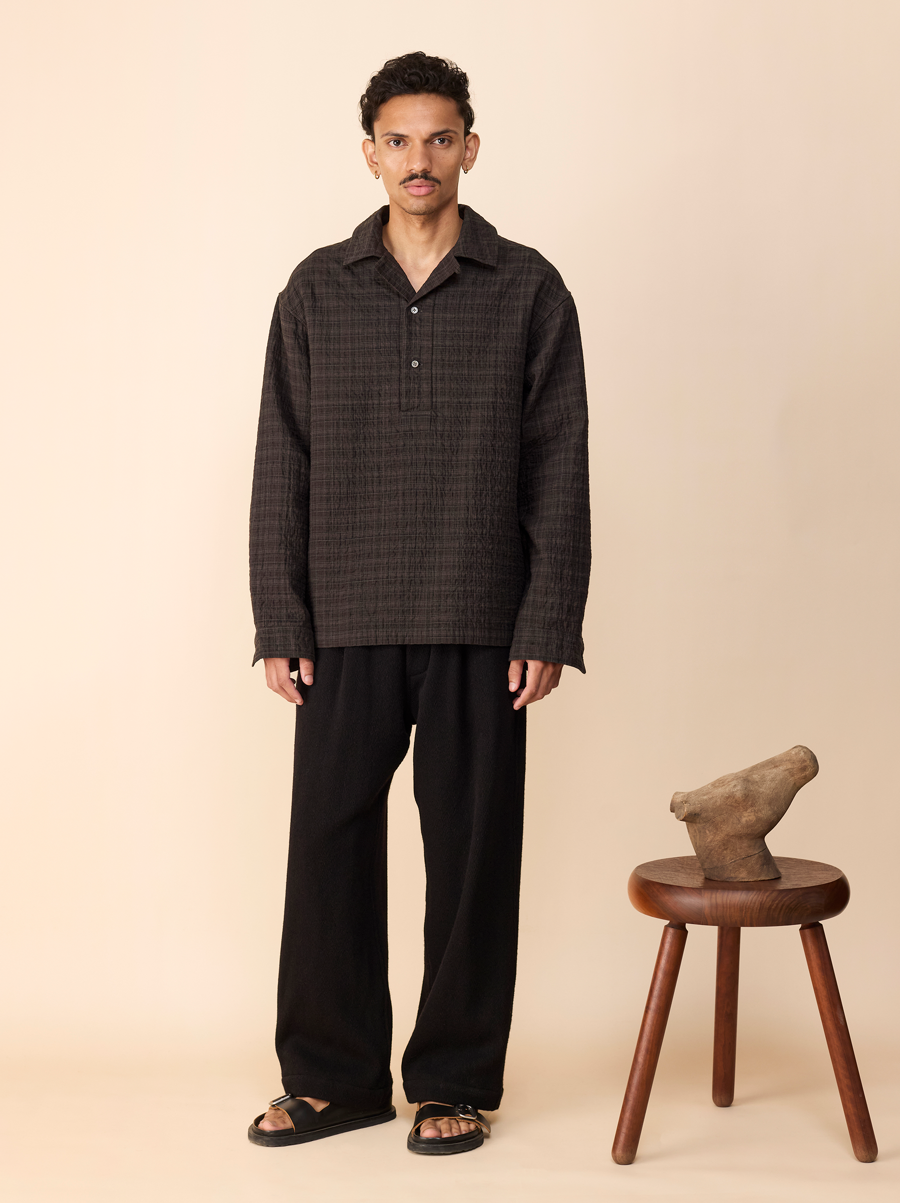 IT.024.15.128 PADDED FRONT PLACKET SHIRT