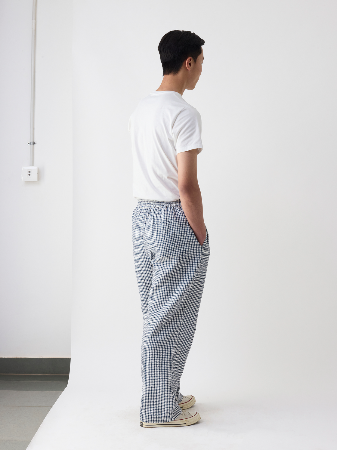 IT.EXC.24.35 CHECK DRAWSTRING PANTS