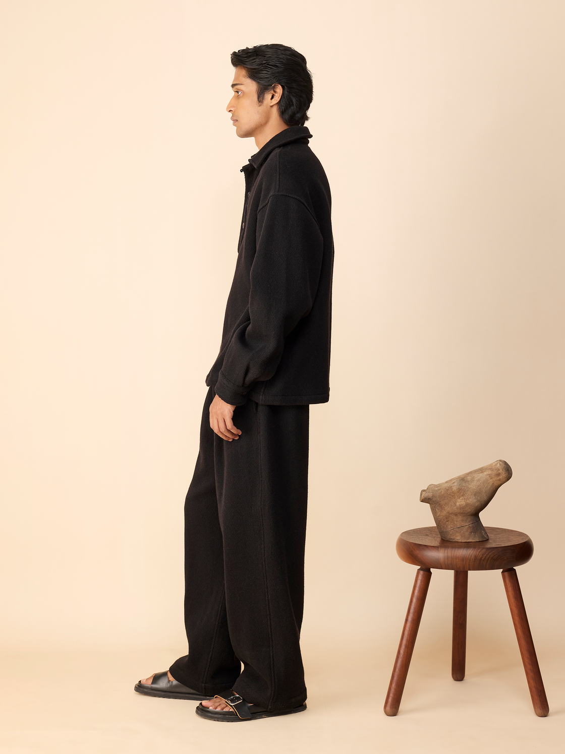 IT.024.15.134 HERRINGBONE FRONT PLACKET SHIRT