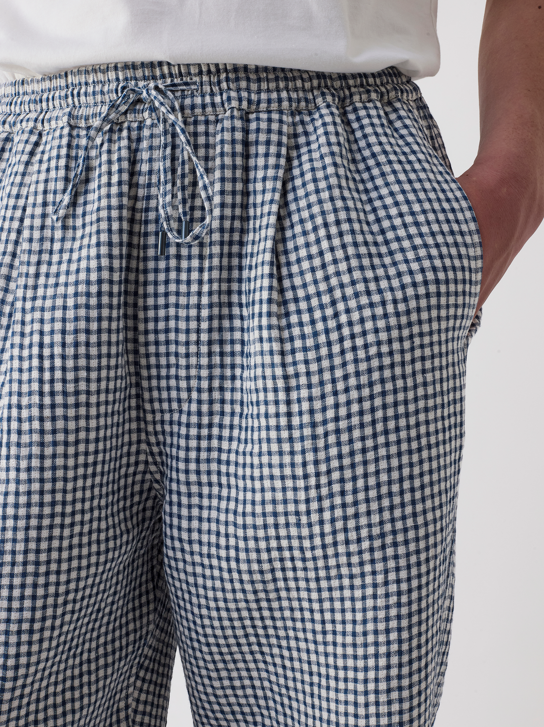 IT.EXC.24.35 CHECK DRAWSTRING PANTS