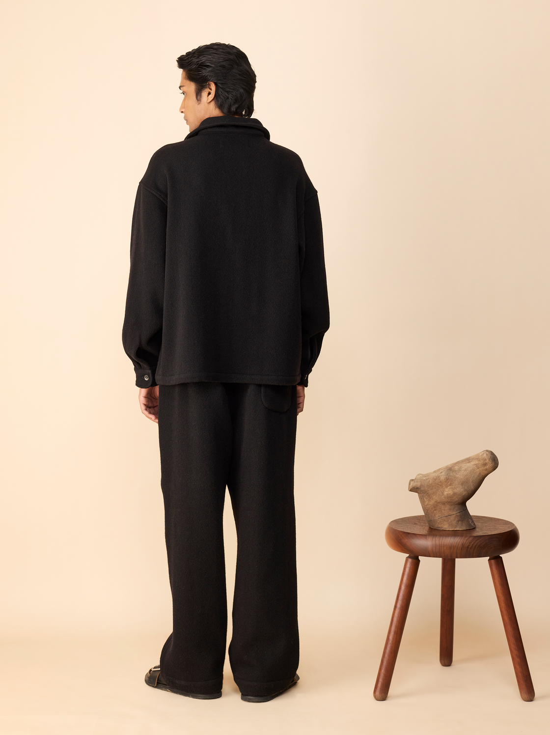 IT.024.15.134 HERRINGBONE FRONT PLACKET SHIRT