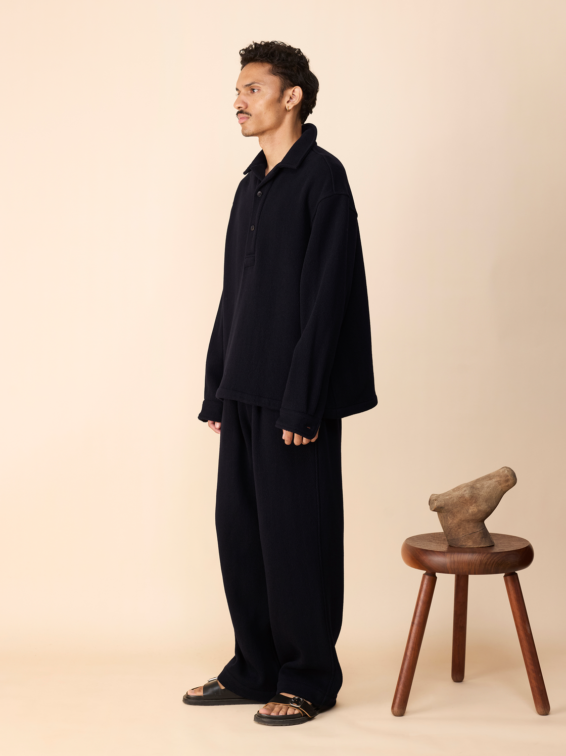 IT.024.15.134 HERRINGBONE FRONT PLACKET SHIRT