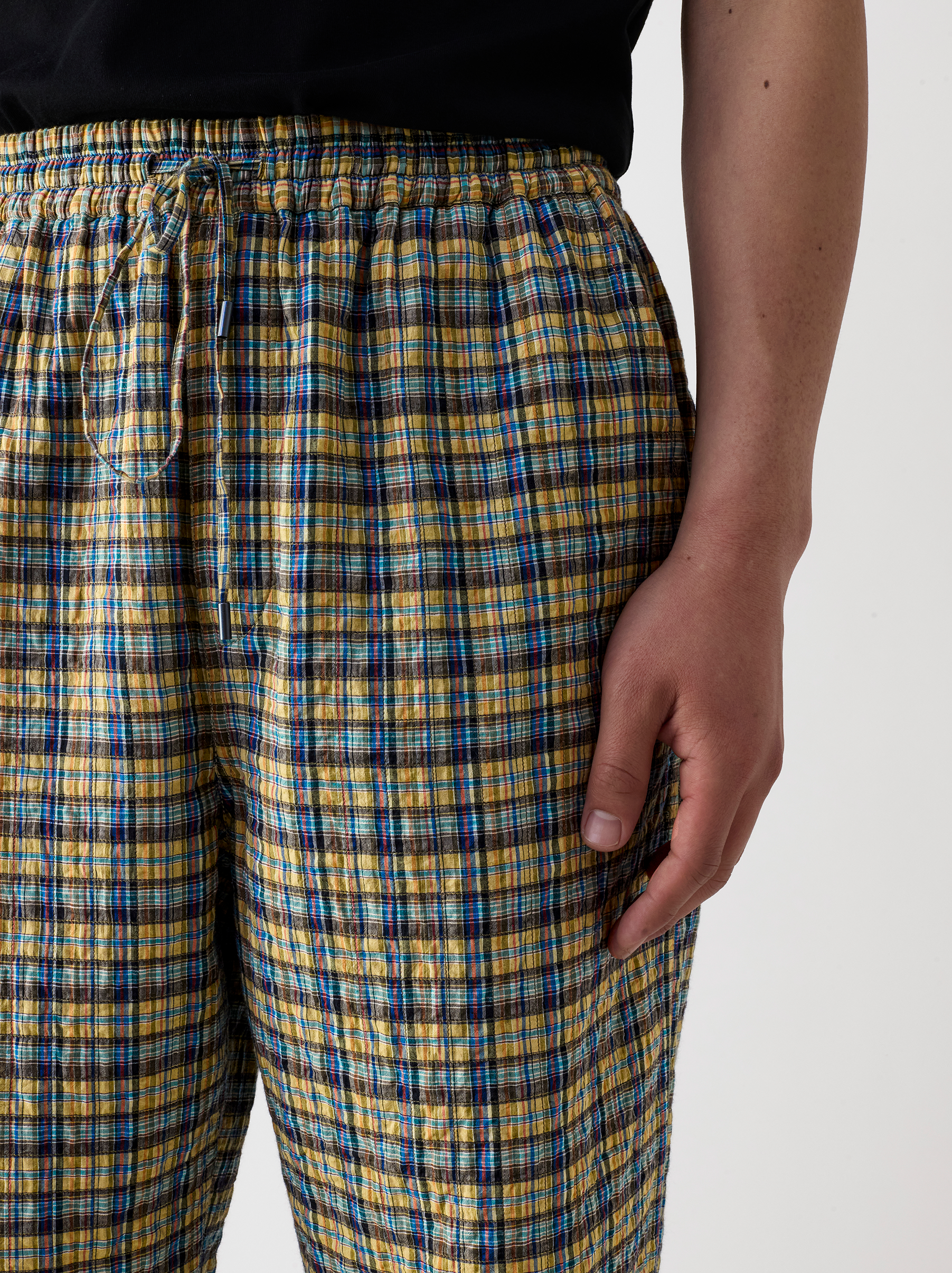 IT.024.14.89 PLAID DRAWSTRING PANTS