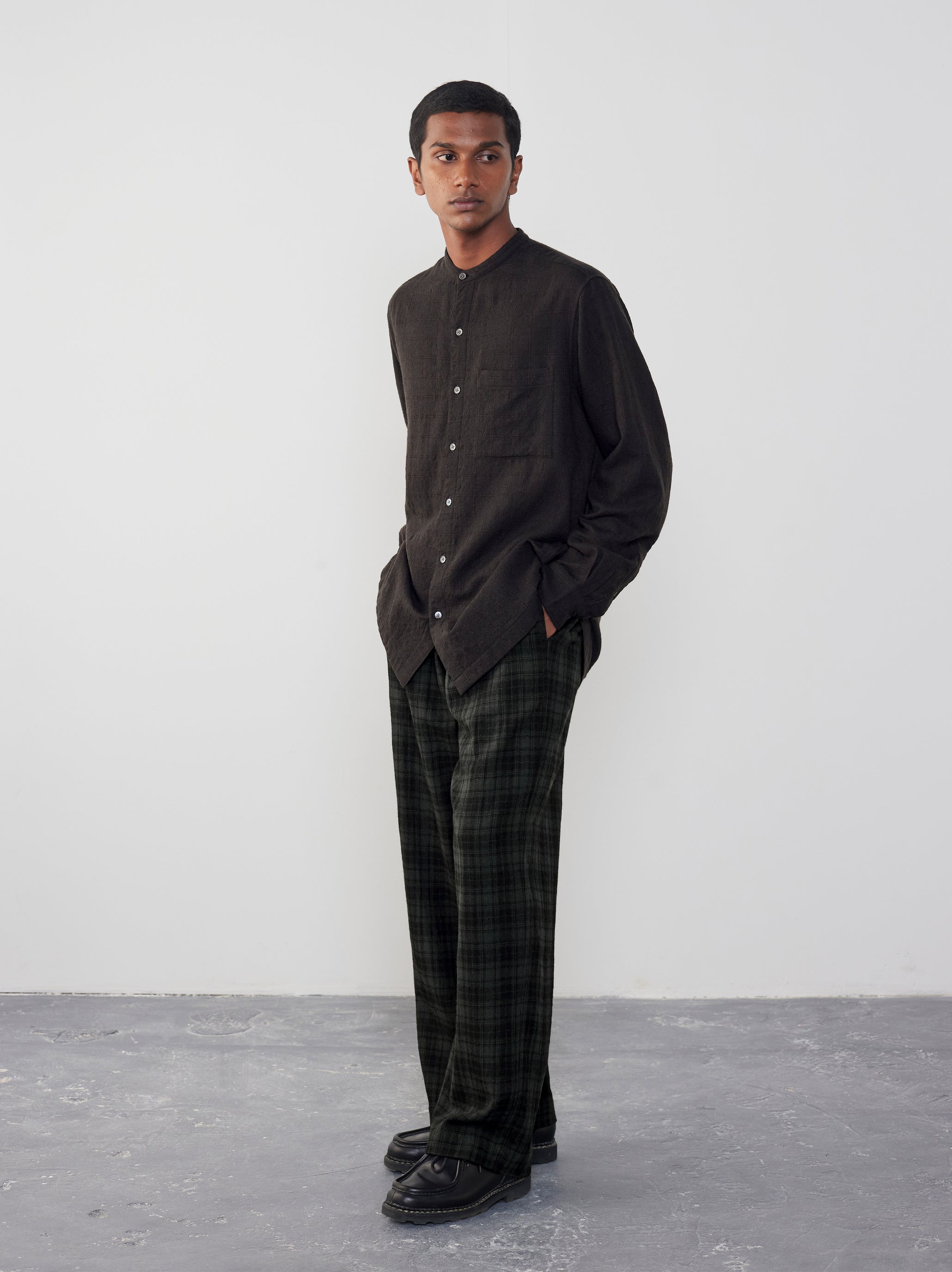 IT.EXC.23.18 BAND COLLAR EASY SHIRT