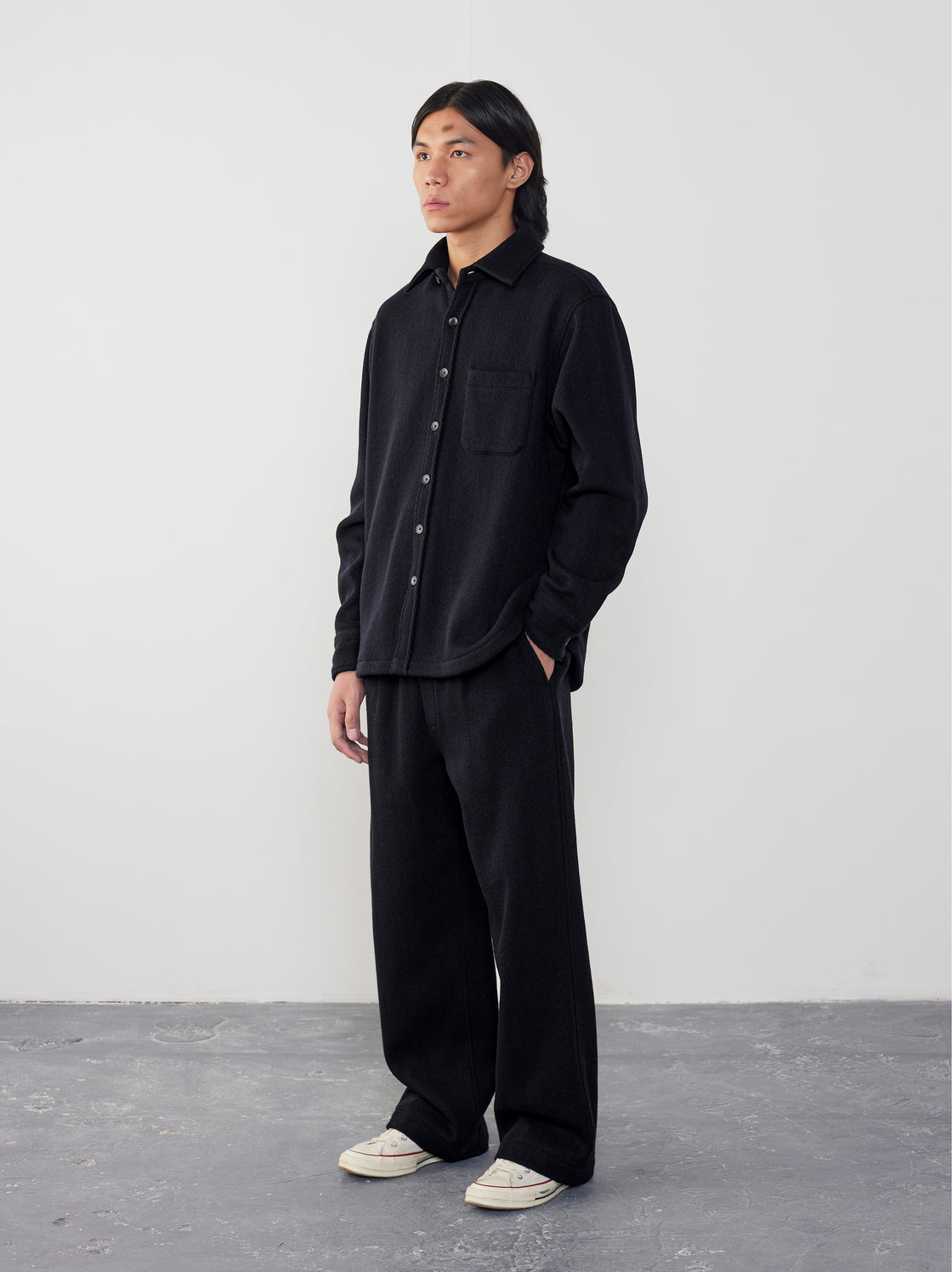 IT.EXC.23.24 HERRINGBONE WOOL OVERSHIRT