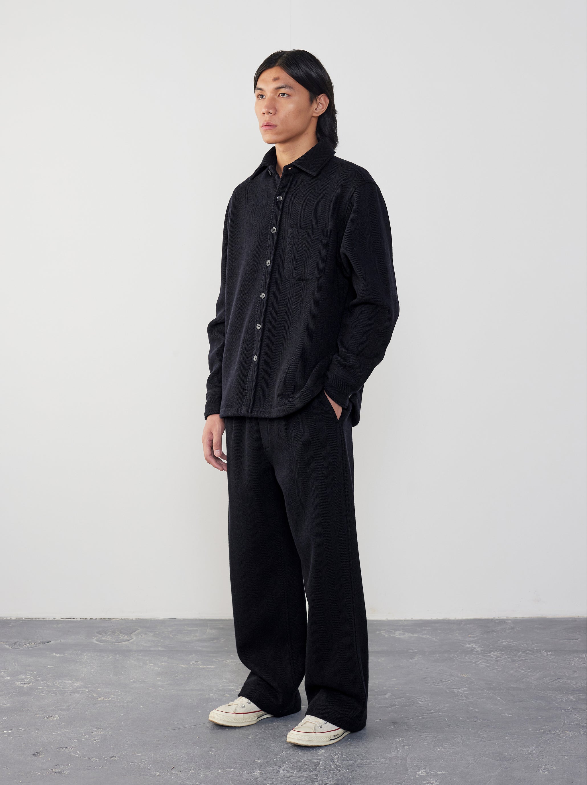 IT.EXC.23.24 HERRINGBONE WOOL OVERSHIRT