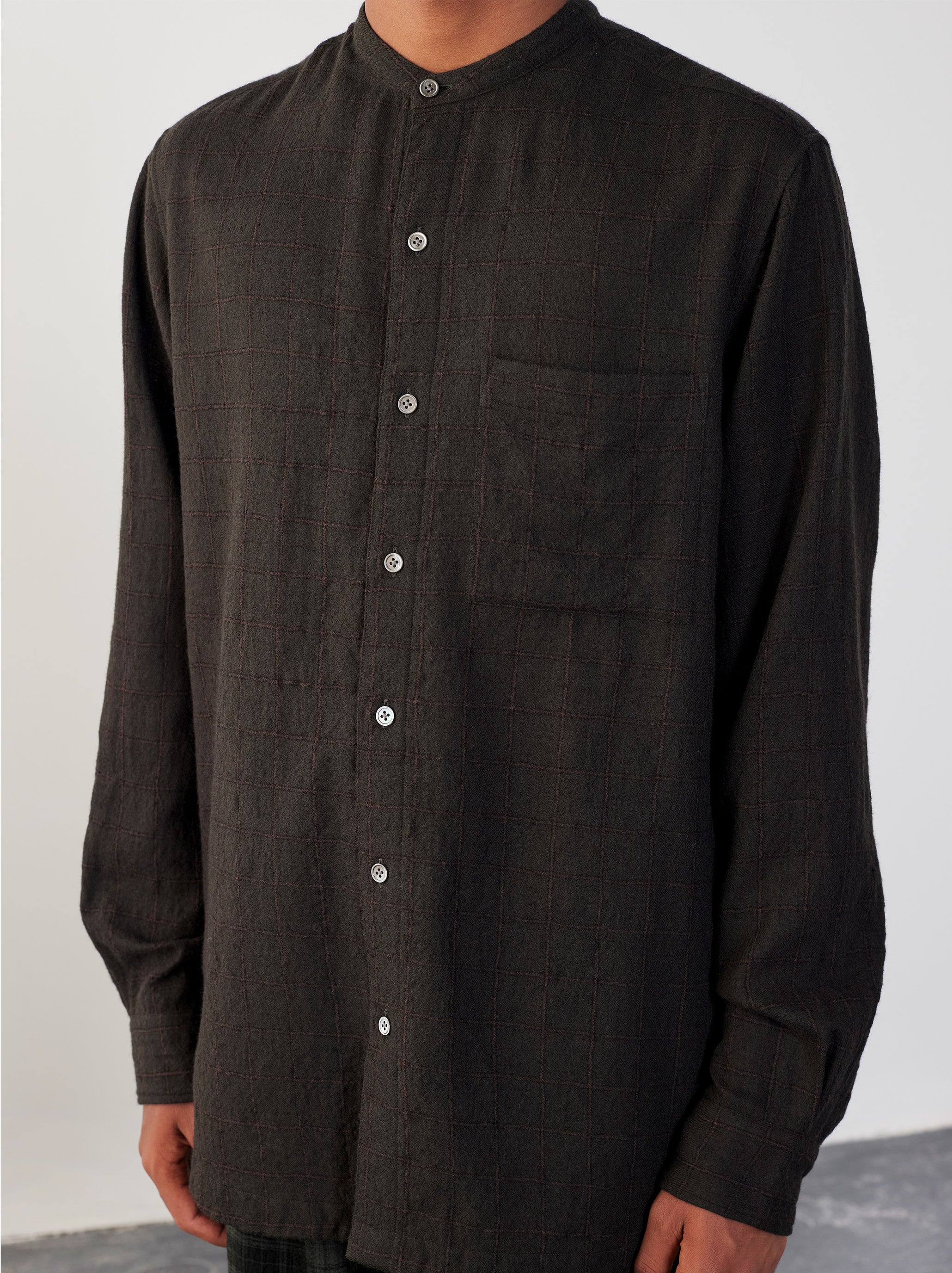 IT.EXC.23.18 BAND COLLAR EASY SHIRT