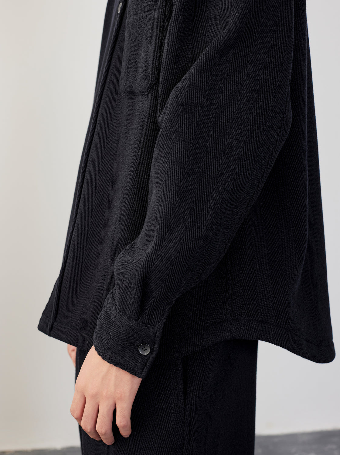 IT.EXC.23.24 HERRINGBONE WOOL OVERSHIRT