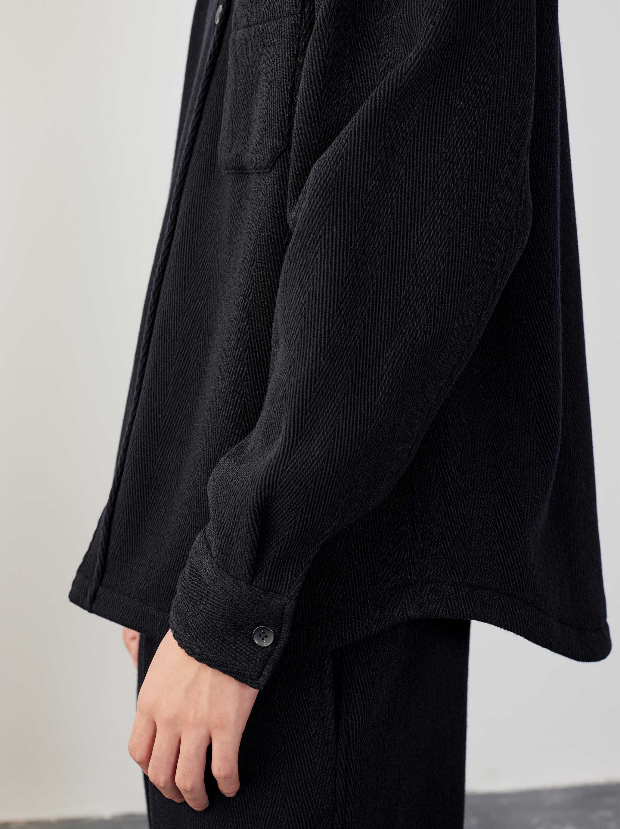 IT.EXC.23.24 HERRINGBONE WOOL OVERSHIRT