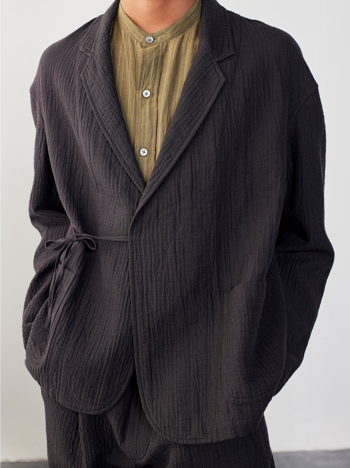 IT.EXC.23.26 OVERDYED PADDED WRAP JACKET